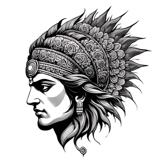 Mahabharat tattoo design idea