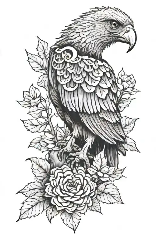 Mexican eagle skeleton perched on a nopal tattoo design idea