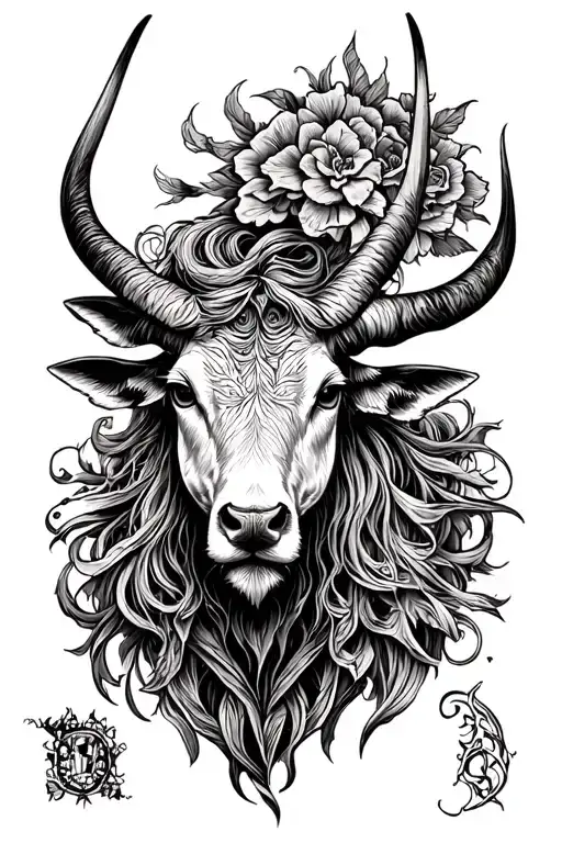 Steve mays Taurus Irish heritage tattoo design idea