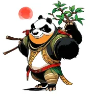 Kung Fu Panda's Master Oogway and Peach Tree tattoo design idea
