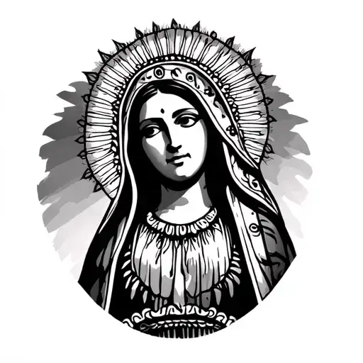 lady of Guadalupe tattoo design idea