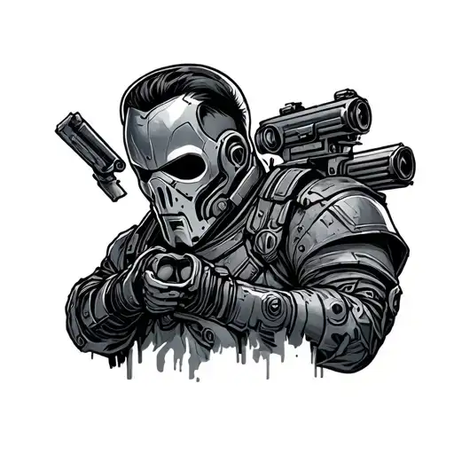 fallout brotherhood of steel tattoo design idea