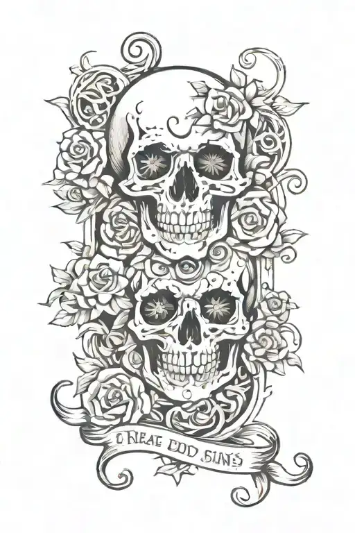 the 7 deadly sins inside the number 7 tattoo design idea