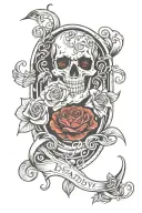 the 7 deadly sins inside the number 7 tattoo design idea