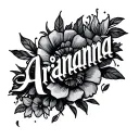 the name Arianna tattoo design idea