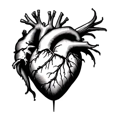 Heart Attack tattoo design idea