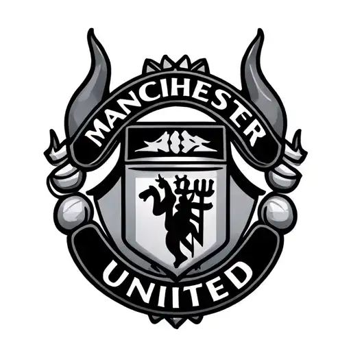 manchester united devil logo tattoo design idea