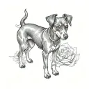 Pinscher tattoo design idea