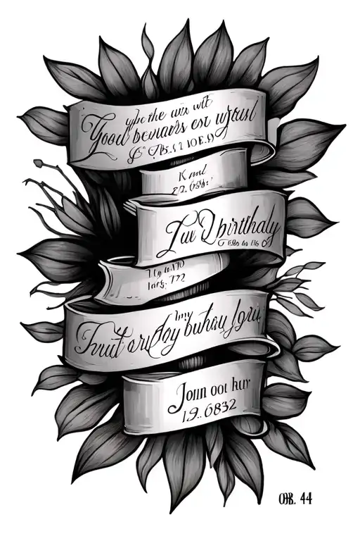 Bible verse John 4:4 with my parents birthday 12/06/1979 and 08/29/1982 on my forearm tattoo design idea