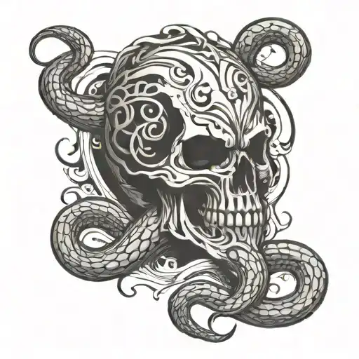 dark mark tattoo design idea