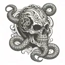 dark mark tattoo design idea