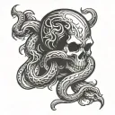 dark mark tattoo design idea