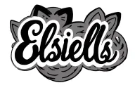 elsie bells written in cursive with cat ears outline tattoo design idea