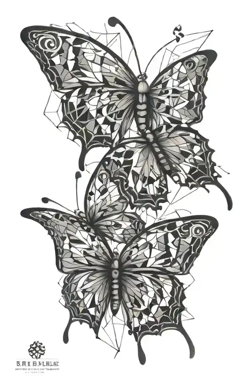 masculine butterfly tattoo tattoo design idea