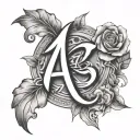 the number 41 and compassion tattoo design idea