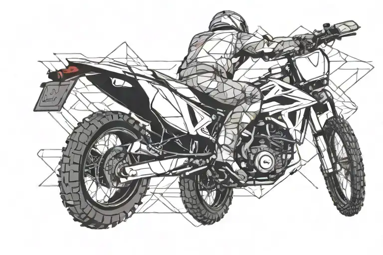 Motivated by the fear of being average adrenaline motocross nurse tattoo design idea
