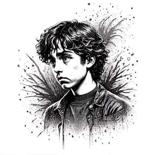 tatto flashes stranger things serie tattoo design idea