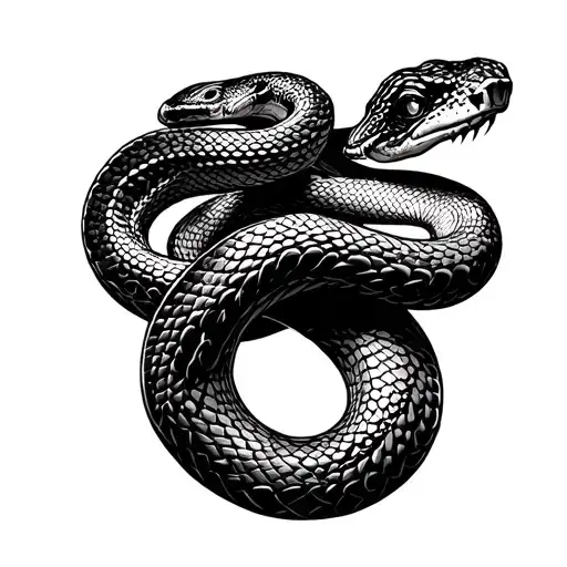 snake tattoo design idea