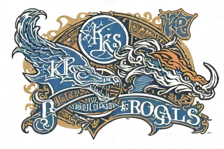 Kansas City royals huskers "N" and Denver broncos tattoo design idea