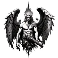 archangel uriel tattoo design idea