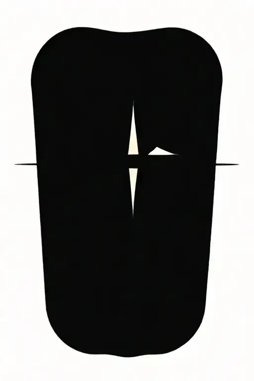 compass waves tattoo design idea