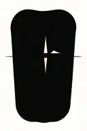 compass waves tattoo design idea