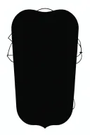 compass waves tattoo design idea