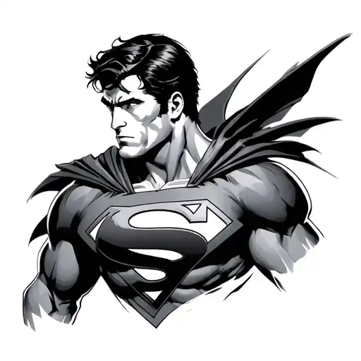 Superman tattoo design idea