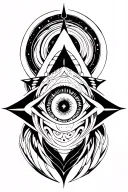 Lemurian starseed tattoo with spiral, whale shark markings, Pleiadian star cluster, triangle with third eye" tattoo design idea