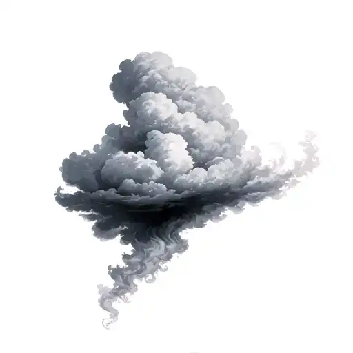 Filler Clouds and Smoke tattoo design idea