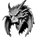 Gothic Gargoyle tattoo design idea