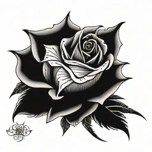 black rose shoulders and trap and chest   tattoo design idea