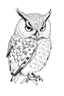 owl tattoo design idea
