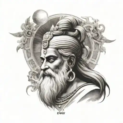 shiva sadhguru tattoo design idea