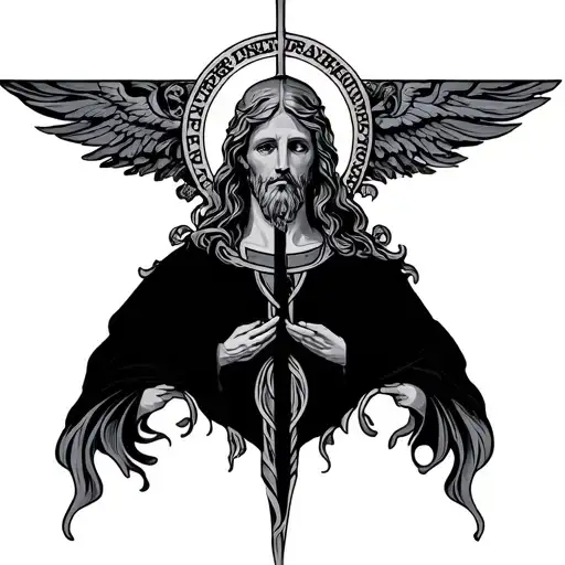 holy trinity tattoo design idea