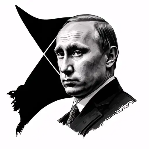 Putin Russia tattoo design idea