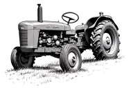 old John Deere b tractor tattoo design idea