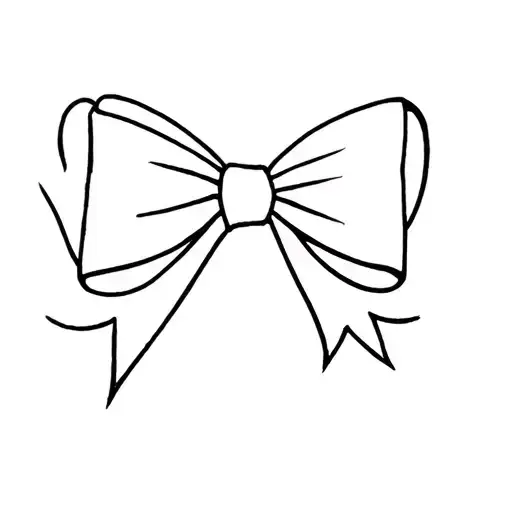 bowtie tattoo design idea