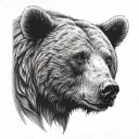 American Bear tattoo design idea