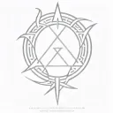 enki god symbol in alchemy tattoo design idea