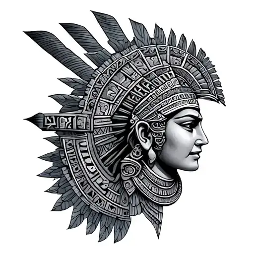 mayan tattoo design idea
