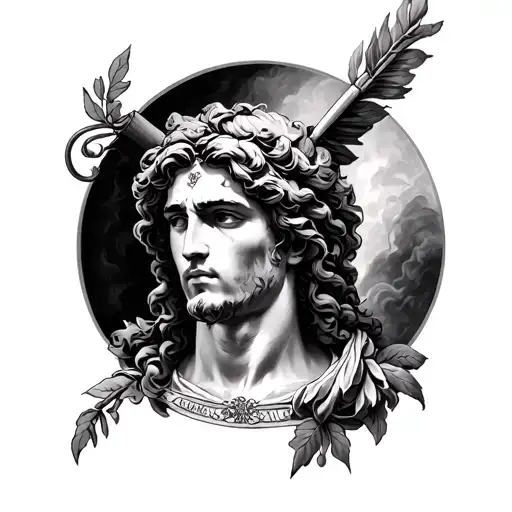 Saint Sebastian tattoo design idea