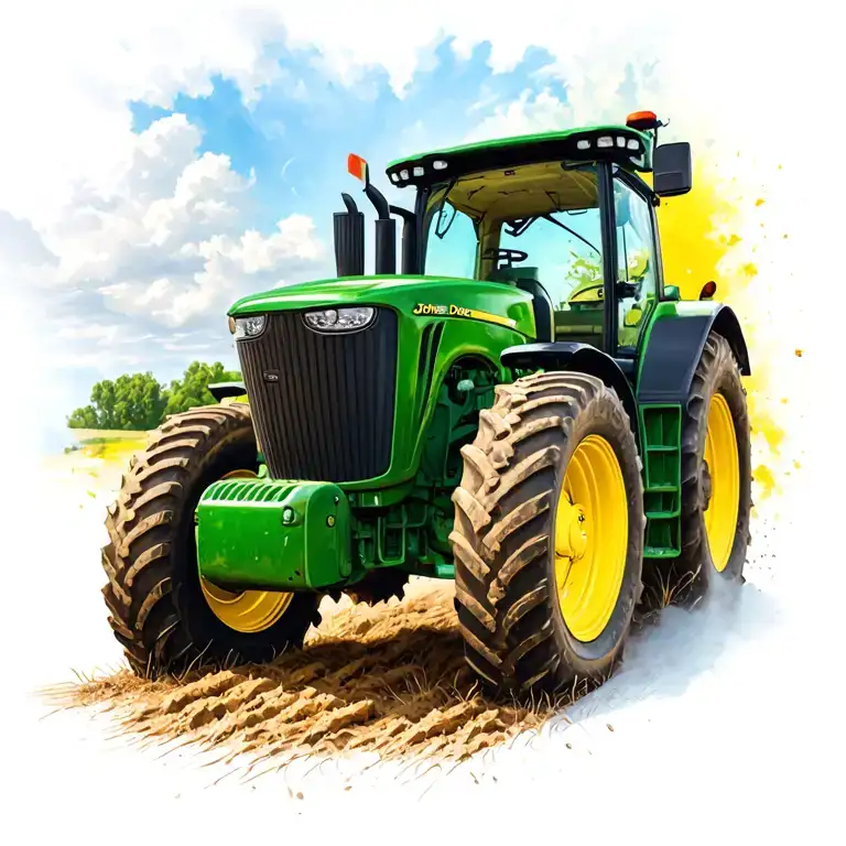 John Deere tractor tattoo design idea