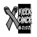 "Kika 06-21-25" Fuck Cancer with the Ribbon at the end of fuck tattoo design idea