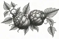 acorn sprouting tattoo design idea