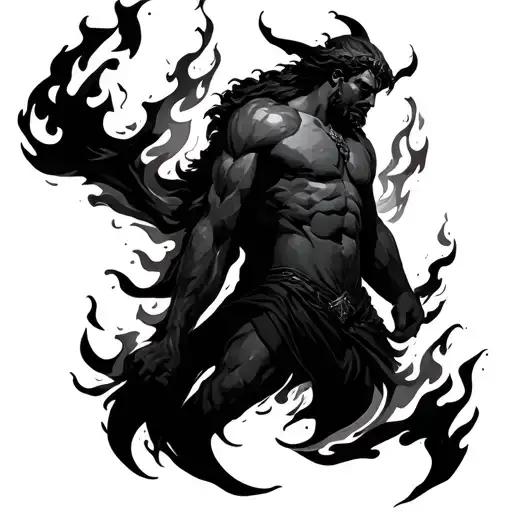 Prometheus Fire tattoo design idea