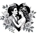 Wedding Anniversary tattoo design idea