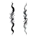 Coverup Abstract Patterns tattoo design idea