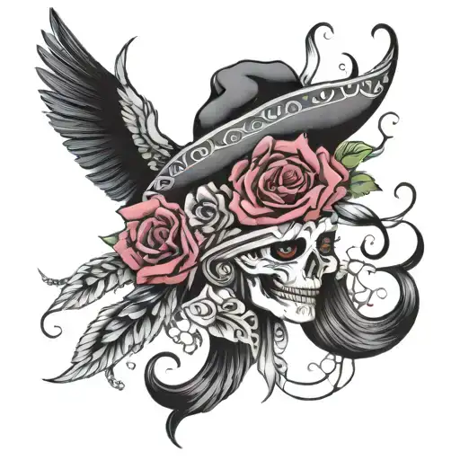 mexican American tattoo design idea