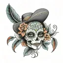 mexican American tattoo design idea